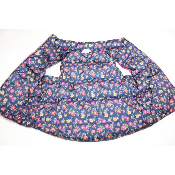 Ralph Lauren Reversible Pink / Blue Floral Toddler zip Down Puffy Vest 3/3T VGC - Picture 5 of 7